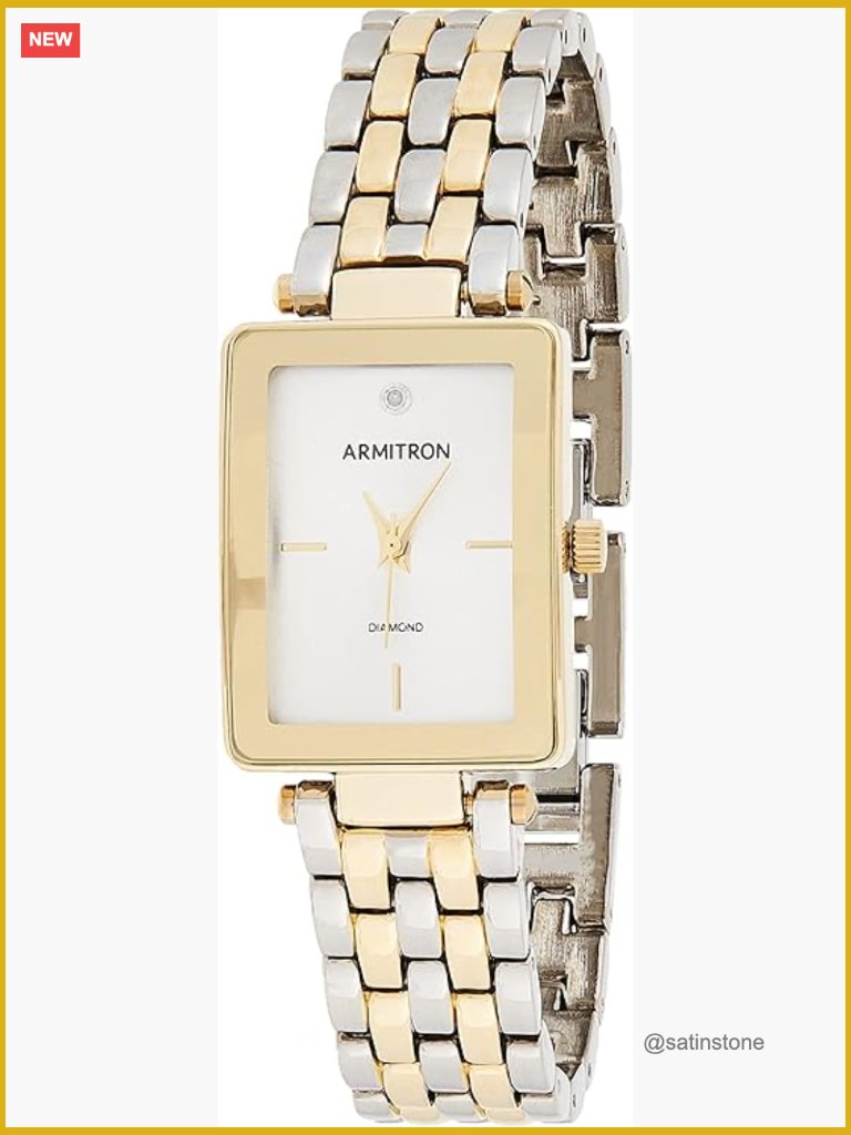 Womens Diamond Dial Bracelet Watch  Quartz Analog